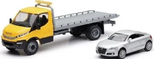 New-Ray 20CM Scale Iveco Daily Car Recovery Van w/Audi TT Silver - Picture 1 of 1