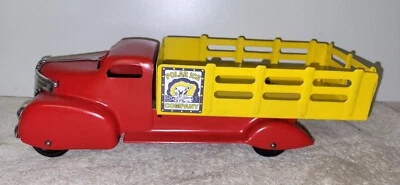 1941 Marx Toy Co Polar Ice Stake Truck restaurado repintado novos decalques e grelha - Imagem 1 de 4