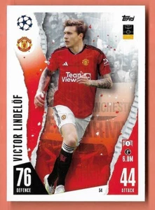 Topps Match Attax 2023-2024 CARD N.54	Victor Lindelöf	Manchester United	Base car - Foto 1 di 1