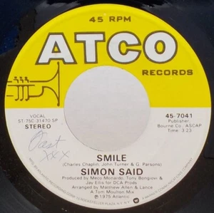 Simon Said 45 Smile / Tell Me VG++ D3 - Picture 1 of 2