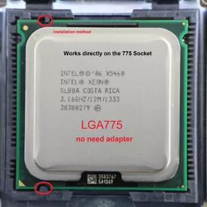Intel Xeon X5460 Processor 3.16 GHz 1333 MHz CPU LGA775 SLANP (no adapter) - Picture 1 of 1
