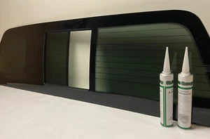 Fit 2008-2016 Ford F250 F350 Back Glass Power Ready Slider (Flush Fit) w/Heat - Picture 1 of 9