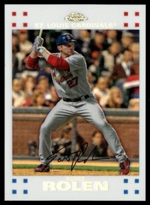 2007 Topps Chrome White Refractor Scott Rolen 559/660 St. Louis Cardinals #45