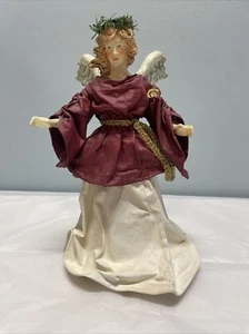 Possible Dreams Clothes Burgundy Tree Top Angel 713602 9” 1990's - Picture 1 of 22