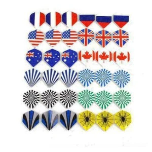 60Pcs 20-Pattern Dart PET Flights Multi-Styles Nice T4D4 Darts Profe Y0M3 Y5O4 G - Picture 1 of 12