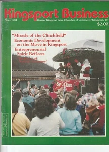 Noviembre 1984 Kingsport Business Magazine, Cámara de Comercio Santa Train - Imagen 1 de 1