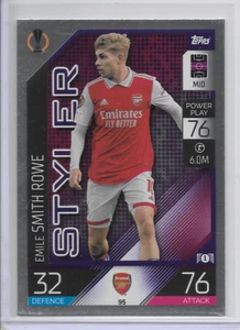 2022-23 Emile Smith Rowe Topps Match Attax Styler Soccer Card Arsenal FC - Imagen 1 de 2
