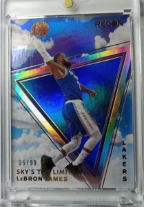 LEBRON JAMES 2020-21 PANINI RECON SKYS THE LIMIT 05/99 LAKERS #2 SP - Picture 1 of 11