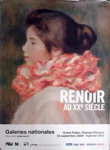 RENOIR - PARIS EXHIBITION 2009 - RARE ORIGINAL ADVERTISING POSTER - Picture 1 of 1
