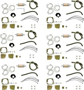 6X Carburetor Carb Rebuild Kit for Johnson Evinrude V4 V6 90 100 115 150 175 HP - Picture 1 of 9