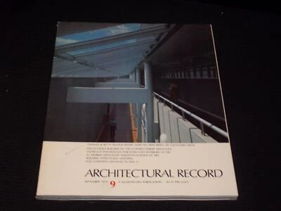 1979 SEPTEMBER ARCHITECTURAL RECORD MAGAZINE - THOMAS & BETTS COVER - E 5973 - Image 1 of 2