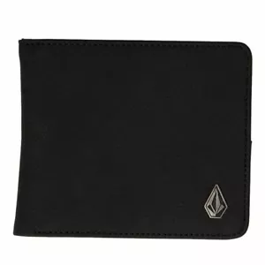 Volcom Slim Stone Small Black PU Wallet - Picture 1 of 1
