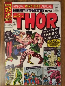 Journey Into Mystery Thor King Size Annual 1 VG+ 1965 first appearance Hercules! - Picture 1 of 13