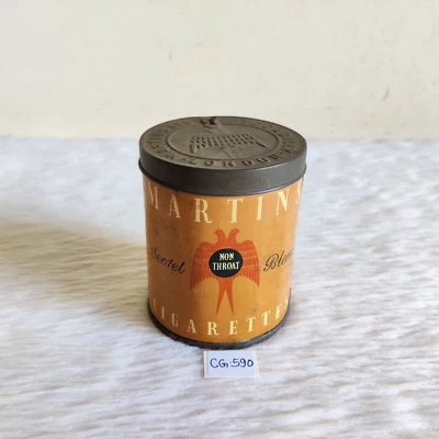 1940s Vintage Martin's Secret Blend Cigarette Adv Tin Box England Rare CG590 - Image 1 of 4