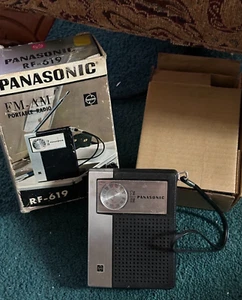 Panasonic Vernier Dial RF-619 FM-AM Portable Transistor Radio Tested - Picture 1 of 12