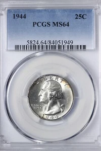 BU 1944 Washington Quarter PCGS MS64 RXCE - Picture 1 of 3