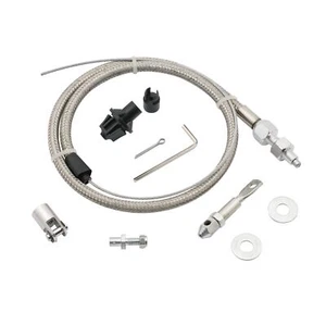 Mr Gasket Steel Braided Throttle Cable Universal Kit 5657 36in cable 24in Sleeve - Picture 1 of 6