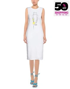 RRP€474 ROBERTO CAVALLI CLASS T-Shirt Dress Size XS Printed Front Sleeveless - Picture 1 of 5