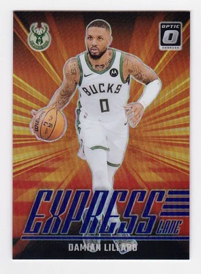 2024-25 Panini Donruss Optic Express Lane #14 Damian Lillard Bucks púrpura Foto 1 de 2