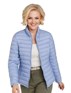 Lightweight Showerproof Padded Packaway Jacket with 2 Side Pockets, Compact & - Picture 1 of 14