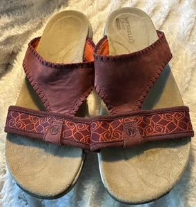 Sandalias MERRELL Q Form para mujer 7 sin cordones cojín de aire borgoña profundo - Imagen 1 de 11