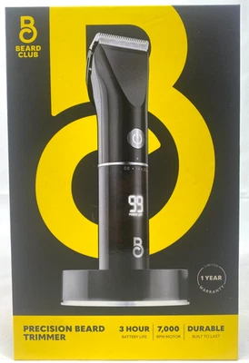 Recortadora de barba y pelo de precisión Beard Club con pantalla LED y soporte de carga NUEVO Foto 1 de 4