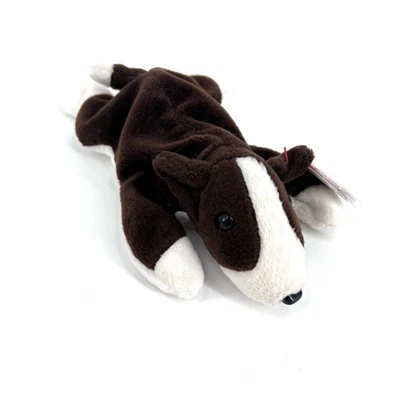 Ty Beanie Bruno 罕见标签错误公牛狗 — 第 1/4 张图片