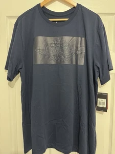 NIKE AIR JORDAN WINGS DRI FIT T-SHIRT 2XL NAVY BLAU ROT OLYMPIC 801049 451 RETRO - Bild 1 von 8