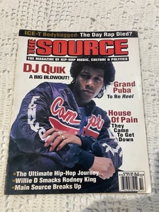 The Source Magazine DJ Quik/Grand Puba Oct 1992 Issue 37 Rap 90's HipHop - Picture 1 of 4