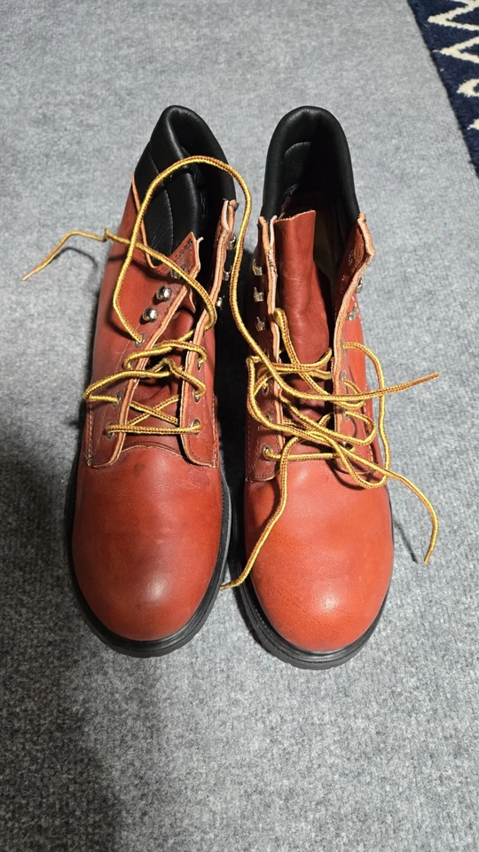 Botas de Trabajo Vintage Red Wing 2408 Puntera de Acero Hechas en EE. UU. Talla 10 A Cuero Seguridad Foto 1 de 4