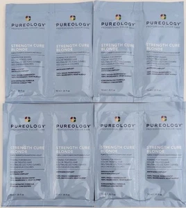 Pureology Strength Cure Blonde Shampoo & Conditioner 10ml Samples x4 Of Each - Picture 1 of 2