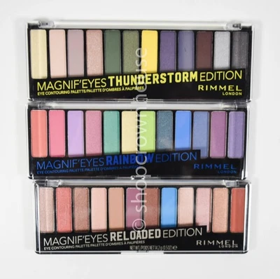 Rimmel Magnif'Eyes Eye Eyeshadow Palettes THUNDERSTORM - RAINBOW - RELOADED - Image 1 of 2