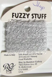 Rainbow Gallery Needlepoint Thread ~ FUZZY STUFF ~ FZ36 ~ Pale Gray - Picture 1 of 3