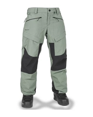 Pantalones de nieve para mujer Volcom V.CO At Stretch Gore-Tex, verde liquen, pequeños Foto 1 de 4