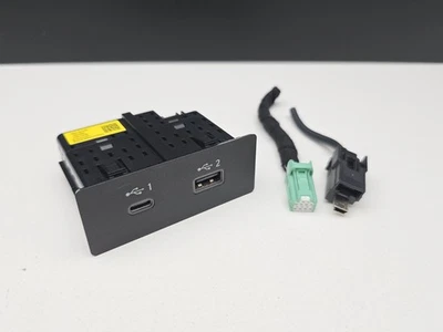 2020 - 2024 NISSAN TITAN DASH LOWER TRAY STORAGE DUAL USB POWER OUTLET OEM - Image 1 of 4