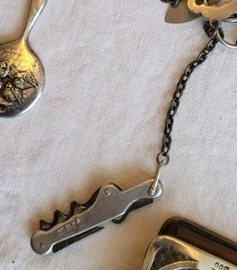 Antique Thornhills Silver Folding Button Hook Corkscrew. - Picture 1 of 3