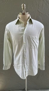 Camicia elegante uomo Ermenegildo Zegna Portofina Comfort TG 39 15,5 US M verde menta - Foto 1 di 9