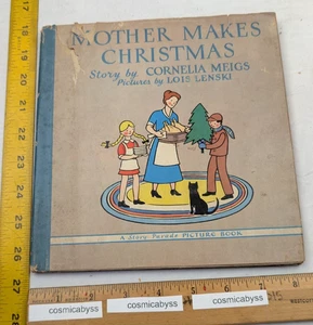 Mother Makes Christmas HBDJ Book 1940 Cornelia Meigs Lois Lenski 1st edition - Picture 1 of 8