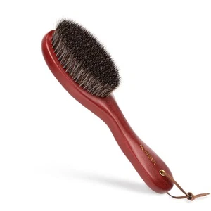 Clothes Brush, Pure Horse Bristle Garment Brush Removes Lint, Pet Hair, and d... - Picture 1 of 7