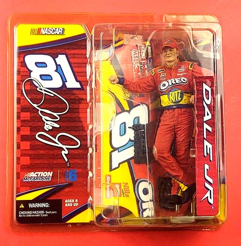 DALE JR. ACTION FIGURE NASCAR 2005  Series 6  2005 OREO Snap-On PENSKE      PD Cover