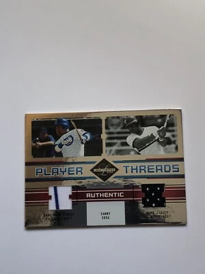 SAMMY SOSA 2004 Leaf Limited Player Threads Dual Jersey 19/100 PTD-14 - Image 1 of 4