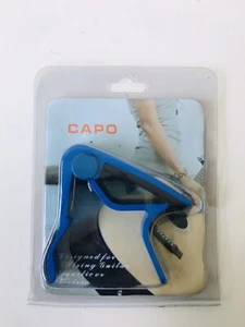 Guitar Capo Camp Designed For String Acoustic Or Electric Guitars - Blue - Picture 1 of 2