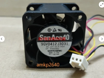 For San Ace 40 4028 12V 0.60A 4CM 4028 Server Chassis Fan 9GV0412J3031 amk - Image 1 of 4
