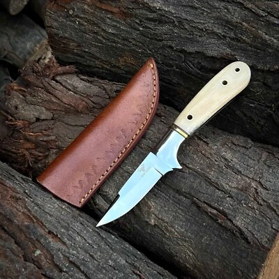 Готовый к подарку СДЕЛАННЫЙ НА ЗАКАЗ КЕМПИНГОВЫЙ НОЖ РУЧНОЙ РАБОТЫ С ФИКСИРОВАННЫМ ЛЕЗВИЕМ ДЛЯ ВЫЖИВАНИЯ ОХОТНИЧЬЯ КОСТЬ - Изображение 1 из 4
