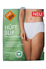 NUR DIE HüftSlip Panty Unterhose Unterwäsche Bio-Baumwolle Gr. L / 44 / 46 Neu !