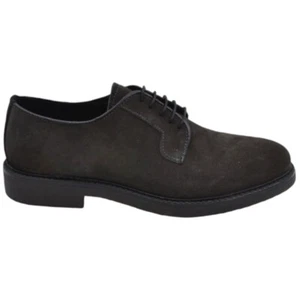 Stringata uomo liscia in vera pelle scamosciata grigio fondo gomma ultraleggera  - Foto 1 di 9