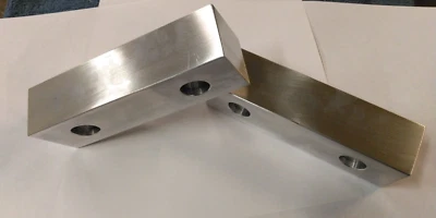 BEP 8 x 2.5 x 2" Alum Reversable Machined Soft Jaws for 8" Kurt Vises (2 JAWS)