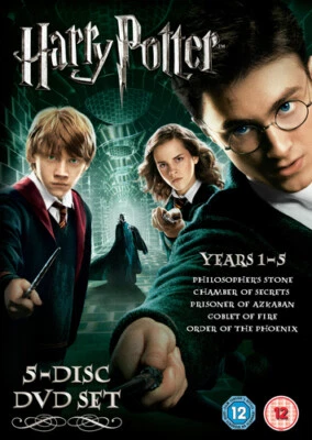 Harry Potter 1-5 DVD (2007) Daniel Radcliffe, Columbus (DIR) cert 12 5 discs - Image 1 of 2
