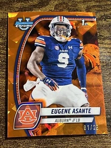 EUGENE ASANTE 2024 Bowman Chrome University #73 refractor de zafiro naranja/25 - Imagen 1 de 2