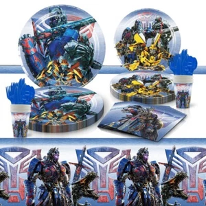 Transformers Birthday Party Decorations Disposable Paper Tableware Cartoon Cups - Picture 1 of 29